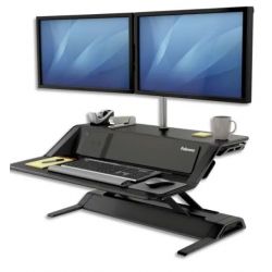 FELLOWES Plateforme assis-debout Lotus™ DX Noire