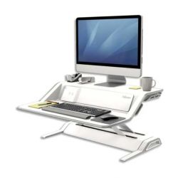 FELLOWES Plateforme assis-debout Lotus™ DX Blanche