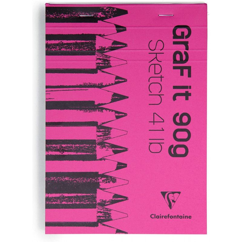 CLAIREFONTAINE Bloc de croquis Graf It format A3 80 pages microperforées 90g