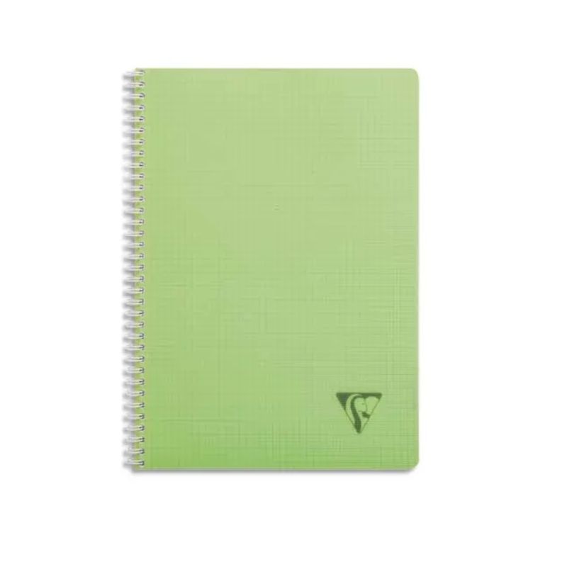 CLAIREFONTAINE Cahier spirale couverture polypro 100 pages A4