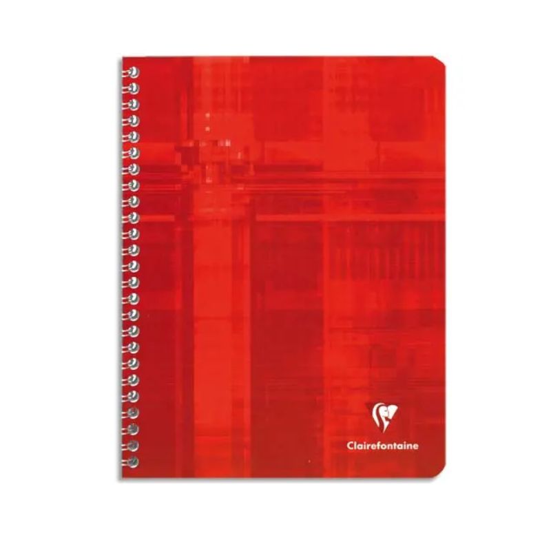 CLAIREFONTAINE Cahier reliure spirale 17x22 cm 100 pages