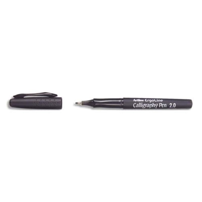 ARTLINE Stylo calligraphie pointe fibre 2mm Noir