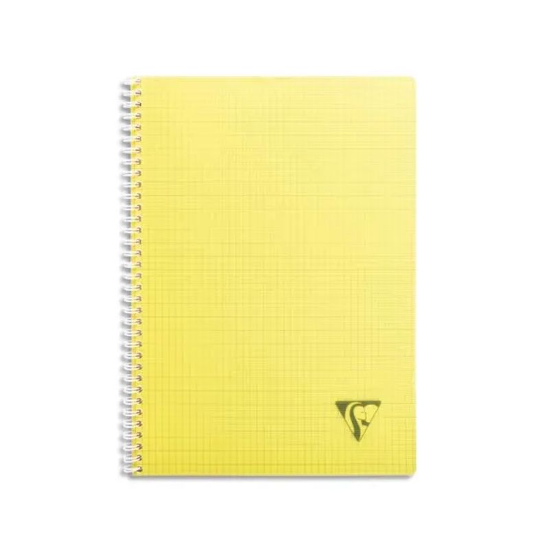 CLAIREFONTAINE LINICOLOR cahier spirale couverture polypro 180 pages A4