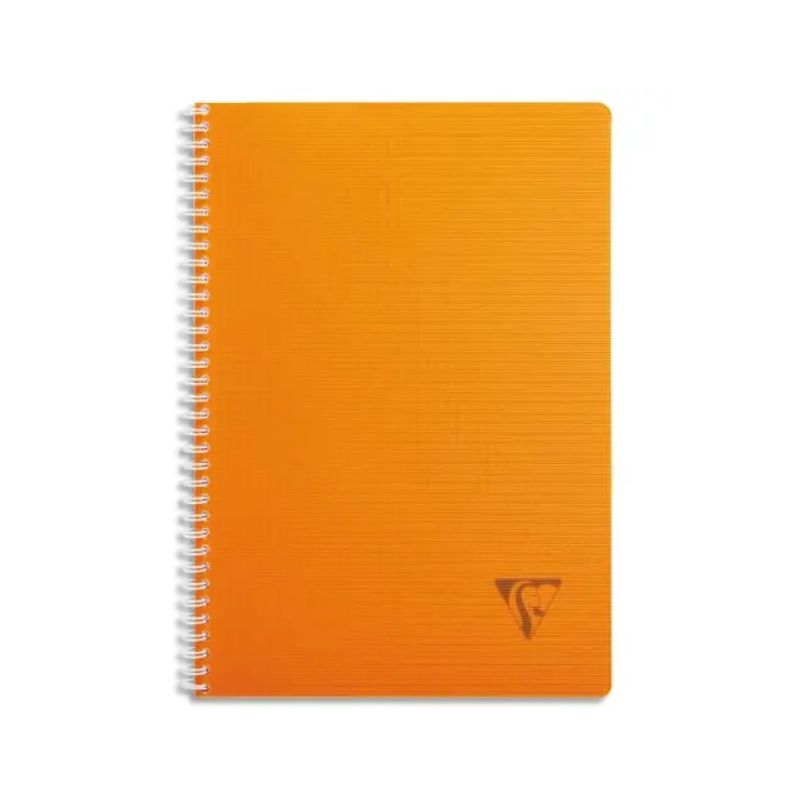 CLAIREFONTAINE LINICOLOR cahier spirale couverture polypro 180 pages A4