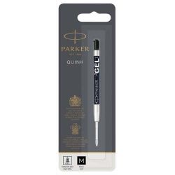 PARKER Recharge pour bille encre gel pointe moyenne QUINKFLOW encre Noire