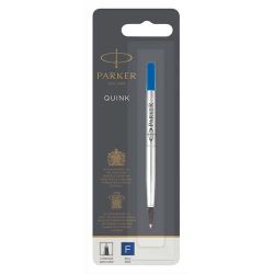 PARKER Recharge pour Stylo Roller pointe fine encre Bleue.