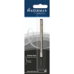 WATERMAN Recharge pour roller pointe fine encre Noire