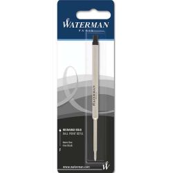 WATERMAN Recharge pour bille pointe fine encre Noire