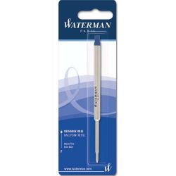 WATERMAN Recharge pour bille pointe fine encre Bleue