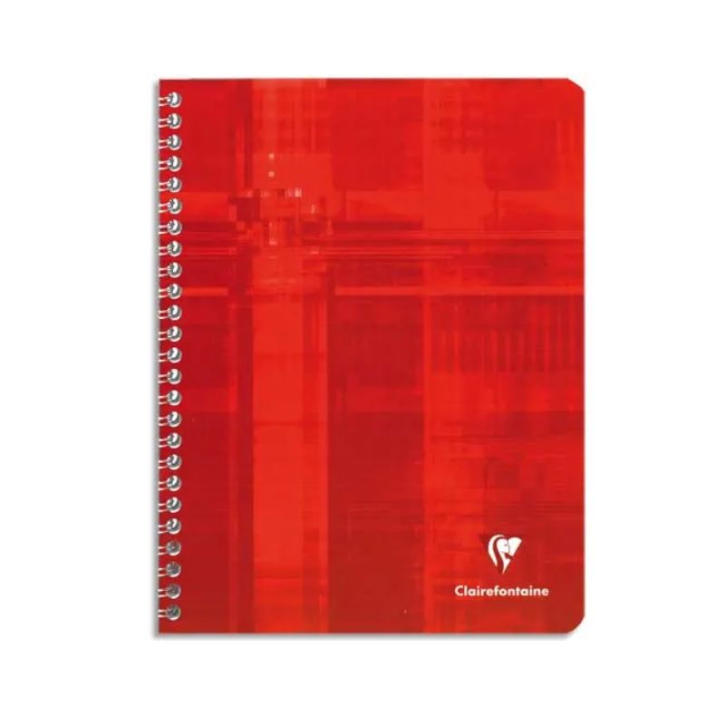 CLAIREFONTAINE Cahier reliure spirale 24x32 cm 100 pages