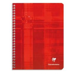 CLAIREFONTAINE Cahier reliure spirale 17x22 cm 180 pages