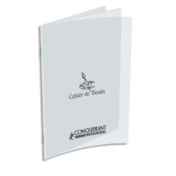 CONQUERANT C9 Cahier de dessin piqûre 48 pages