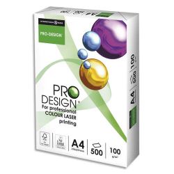 PRO DESIGN Ramette 500 feuilles papier extra Blanc satiné A4 100G