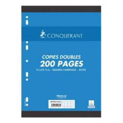CONQUERANT C7 Copies doubles 21x29,7cm 200 pages