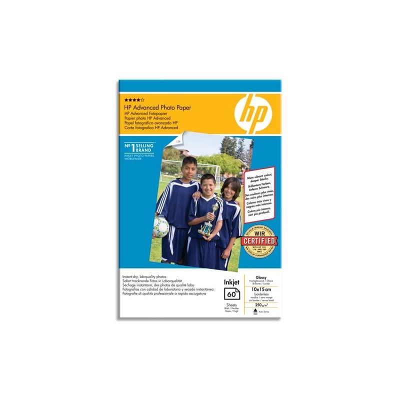 HP boîte de 25 papier brillant 250g A4