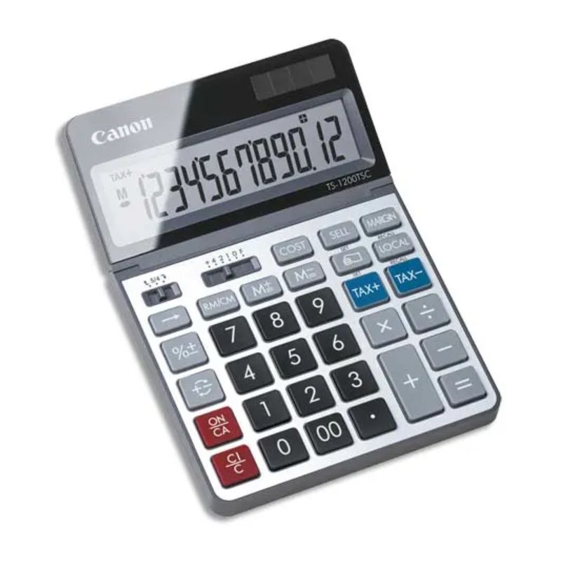  CANON Calculatrice écologique TS-1200TSC 12 chiffres écran inclinable 2468C002AA