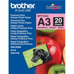 BROTHER pack de 20 feuilles de papier photo A3 260g