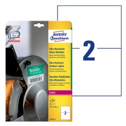 AVERY Boîte de 20 étiquettes ultra-résistantes 210x148 mm