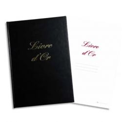 ELVE Livre d'Or format 210x160mm Noir 148 pages