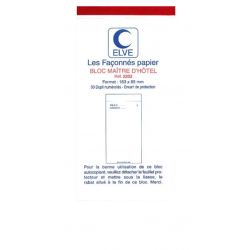 ELVE Bloc maitre d'hotel 50 feuillets