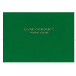 ELVE Registre de police, métaux précieux 21 x 30 cm