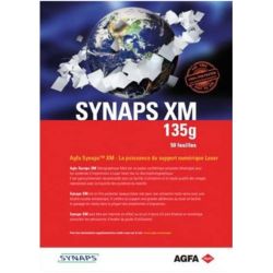 Lot de 3 paquets de 250 feuilles, SYNAPS XM135, support indéchirable polyester mat, pour toner sec, 120µ, 135g, A4
