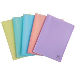 EXACOMPTA Protège document CHROMALINE 40 pochettes/80 vues Coloris pastel