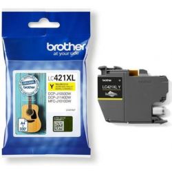 BROTHER Cartouche jet d'encre jaune XL LC421XLY