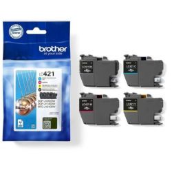 BROTHER Lot de 4 cartouches jet d'encre LC421VAL