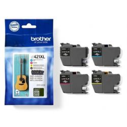 BROTHER Lot de 4 cartouches jet d'encre XL LC421XL