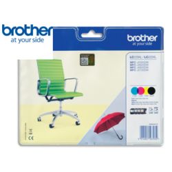 BROTHER Pack de 4 couleurs Jet d'encre HC LC229XLVALBP