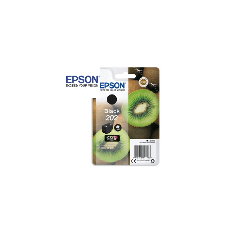 EPSON Cartouche Jet d'encre 202 Noir série KIWI C13T02E140