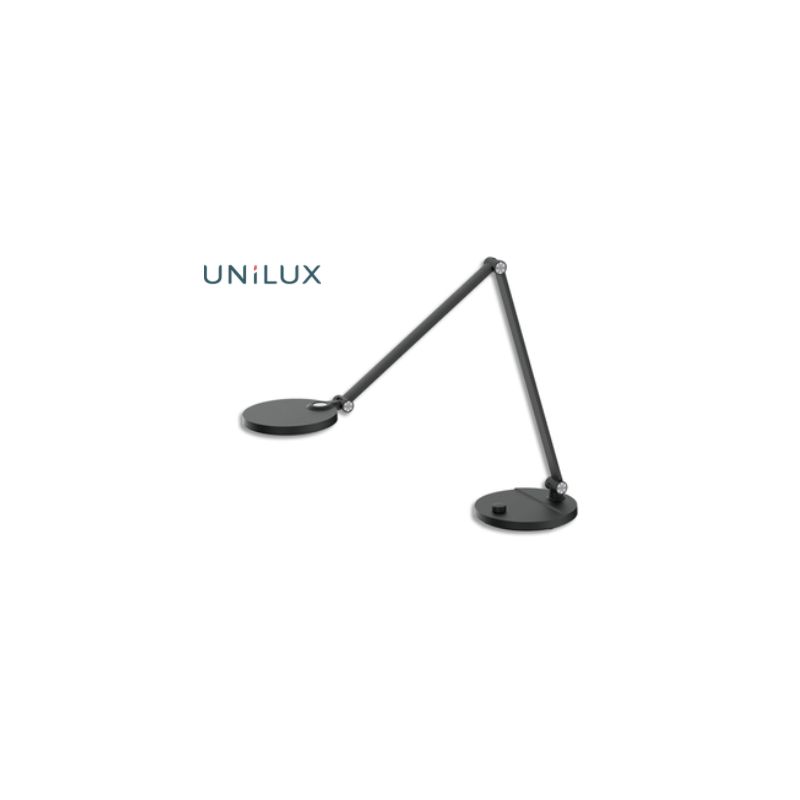 UNILUX Lampe de bureau led Eyecaring Everest noir. Anti-éblouissement. Variateur d'intensité et couleur