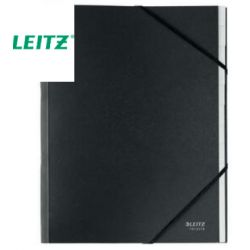 LEITZ Trieur à élastique 12 touches Re:Cycle carton 430 gr/m². 100% recyclé et recyclable. Coloris noir