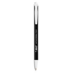 BIC Stylo bille rétractable Antimicrobien. Pointe Moyenne 1mm. Coloris Noir