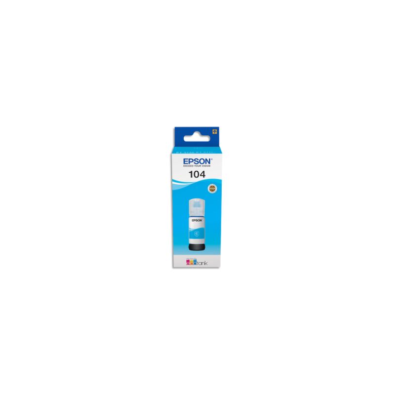 EPSON Cartouche Jet d'encre 104 Cyan ECOTANK C13T00P240