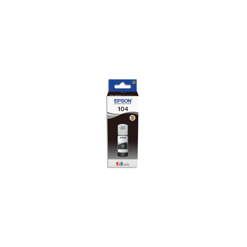 EPSON Cartouche Jet d'encre 104 Noir ECOTANK C13T00P140