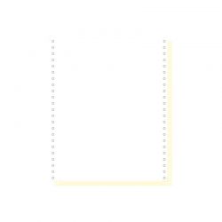EXACOMPTA Boîte 1000 feuilles listing 70g autocopiantes blanc/jaune 240x11 2plis bande Caroll détachable