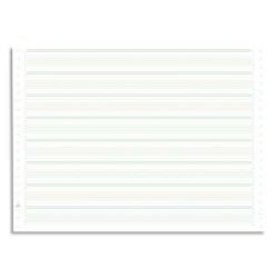 EXACOMPTA Boîte 2000 feuilles listing 70g standard blanc 240x11 1 pli bande Caroll détachable