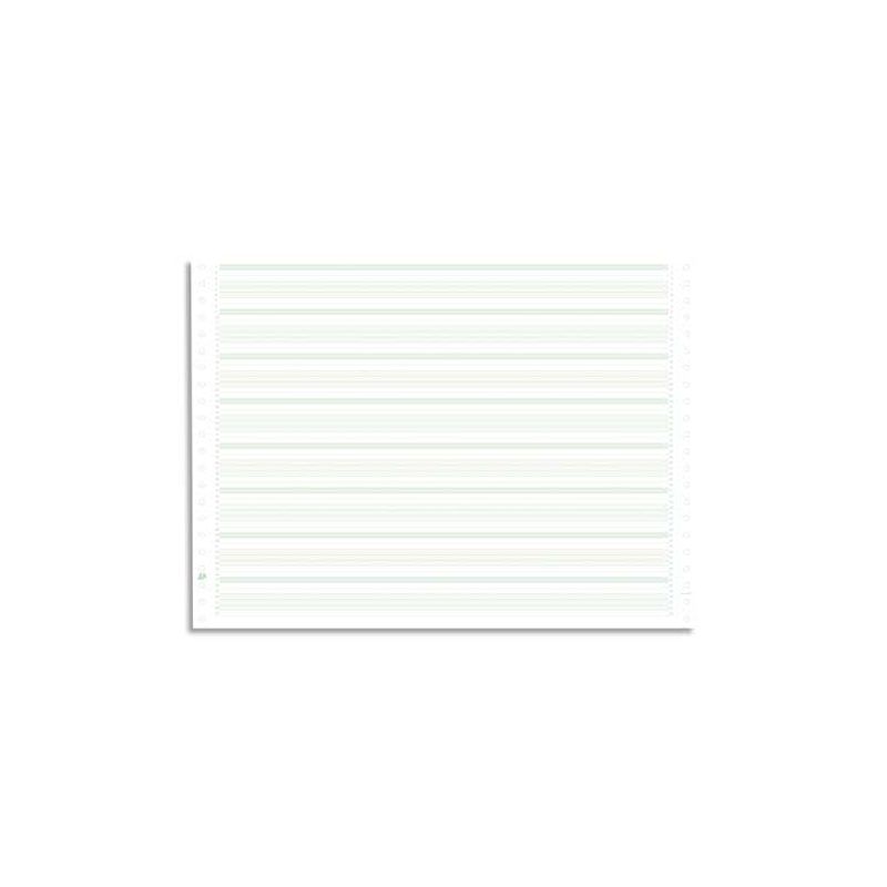 2000 feuilles de listing blanc 240x11 1pli bandes caroll detachables 70g 
