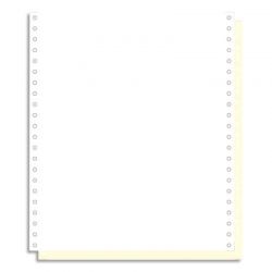 EXACOMPTA Boîte 1000 feuilles listing 70g autocopiantes blanc/jaune 240x12 2plis bande Caroll détachable