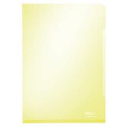 LEITZ Sachet de 100 pochettes-coin A4 en PVC15/100eme lisse. Coloris jaune