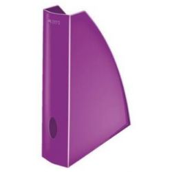 LEITZ Porte-revues Wow. Dimensions (hxp) : 31,2 x 25,8 cm. Dos de 7,5 cm. Coloris Violet