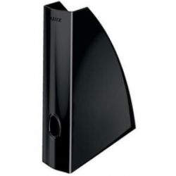 LEITZ Porte-revues Wow. Dimensions (hxp) : 31,2 x 25,8 cm. Dos de 7,5 cm. Coloris Noir