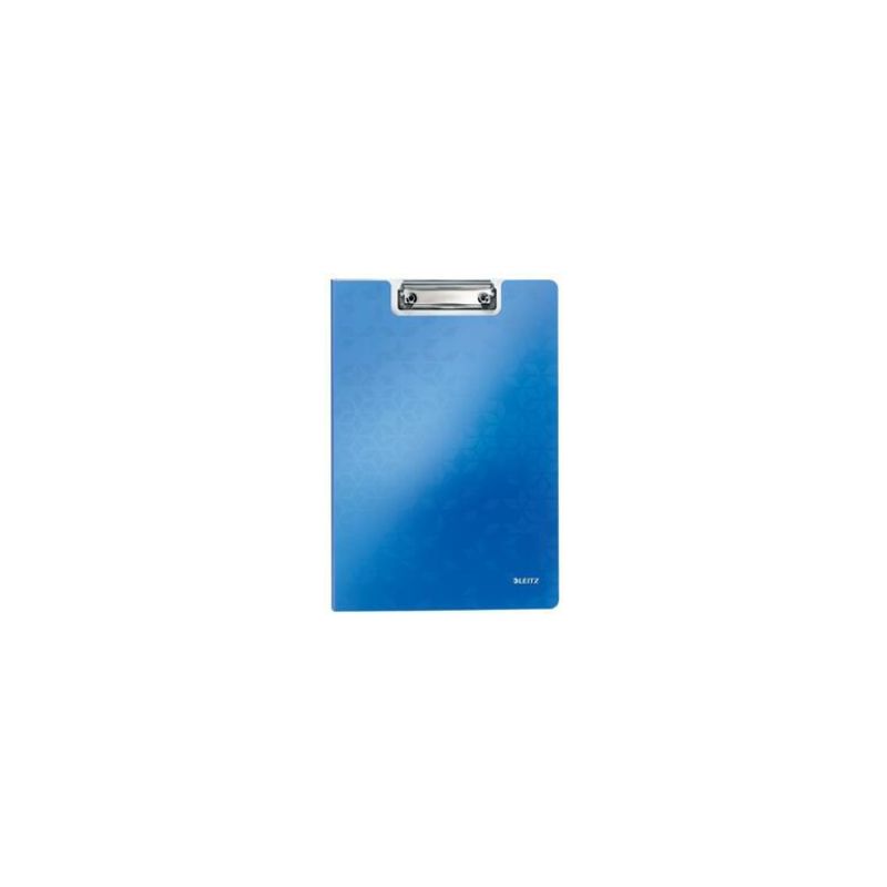 LEITZ Porte-blocs avec rabat WOW A4, capacité 75 feuilles. Dimensions : L22,8xH1,7xP32 cm. Coloris bleu