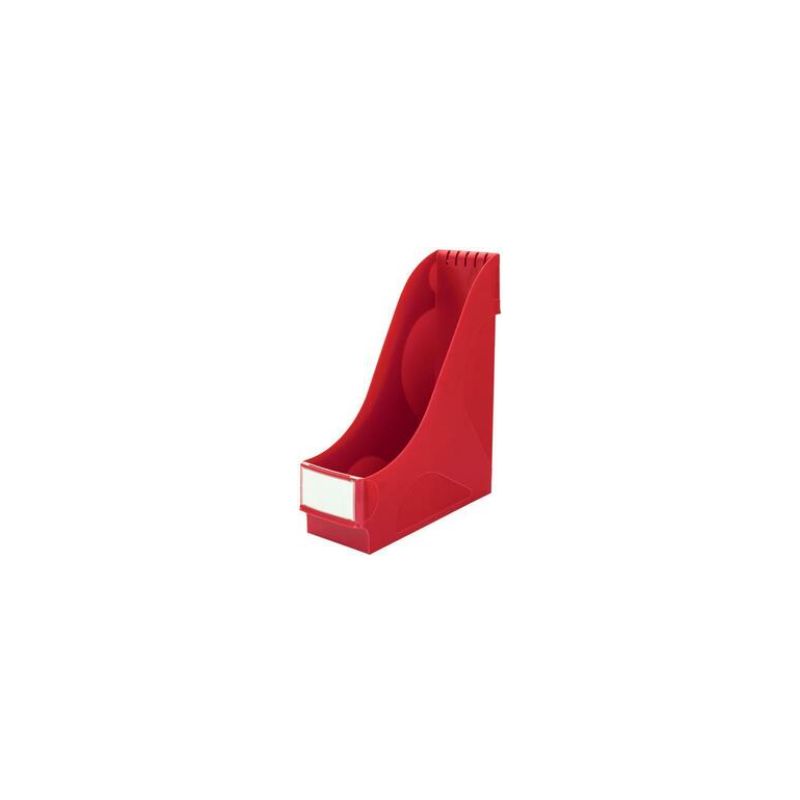 LEITZ Porte-revues PP avec large poignée. Dimensions (hxp) : 32 x 29 cm - Dos 9 cm. Coloris rouge