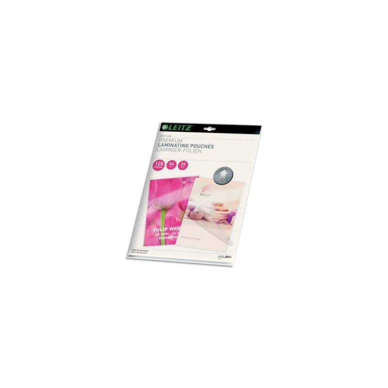 LEITZ Pack de 25 pochettes A4 125 microns UDT 74820000