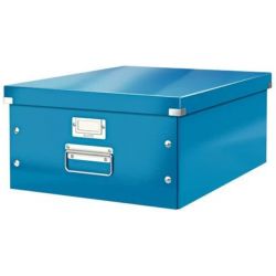 LEITZ Boîte CLICK&STORE L-Box. Format A3 - Dimensions : L36,9xH20xP48,2cm. Coloris Bleu.