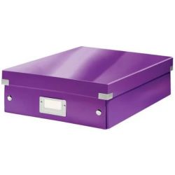 LEITZ Boîte CLICK&STORE M-Box avec compartiments amovibles. Coloris Violet.