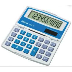IBICO Calculatrice de poche Ibico 101X Grand écran LCD à 10 chiffres, écran repliable IB410130